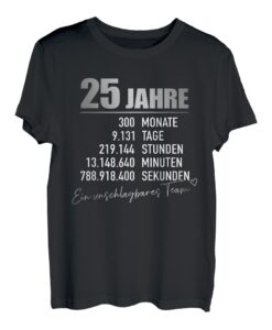 Silberhochzeit 25 Jahre Hochzeitstag T-Shirt