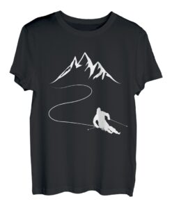 Skifahrer, Berge, Springen, Skifahren, Skifahren T-Shirt