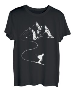 Skifahrer Mountain Geschenk für Skifahren und Bergsteigen. T-Shirt