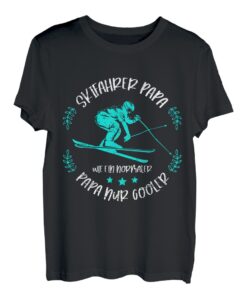 Skifahrer Papa wie ein normaler Vater nur cooler Ski T-Shirt