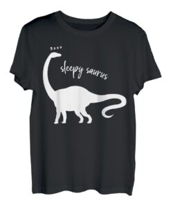 Sleepy Saurus Dinosaurier Funny Reptile Animal Lover Graphic T-Shirt