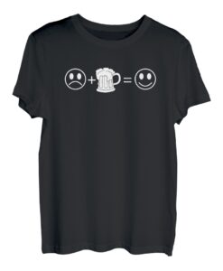 Smiley Bier Fun Shirt Biertrinker Party Bier Geschek T-Shirt T-Shirt