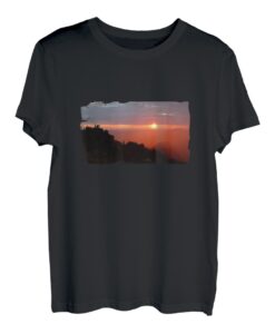 Sonnenaufgang Foto Geschenk Allgäu Grünten Alpen Panorama T-Shirt