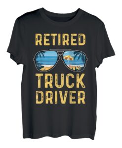 Sonnenbrille im Ruhestand für LKW-Fahrer, Strand, Ruhestand T-Shirt