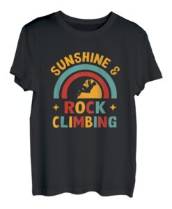 Sonnenschein und Felsklettern Sommerabenteuer Wandern T-Shirt
