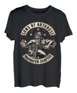Sons of Arthrose Motorrad Biker Motorradfahrer Opa Papa T-Shirt