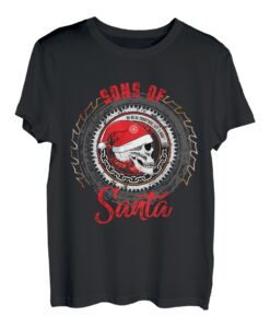 Sons of Santa Weihnachten Rocker Biker Nikolaus Party T-Shirt