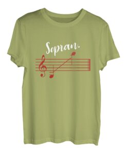 Sopran Sänger Sopran Chor Sänger Musikalischer Sänger T-Shirt