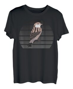 Spatz Vogel Singvogel Vogelfreund Ornithologe Biologe T-Shirt