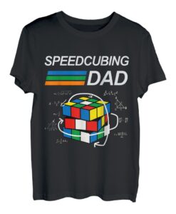 Speedcubing Dad Wettkampf-Puzzle, Speedcubing-Spieler T-Shirt