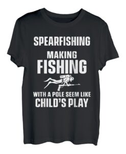 Speerfischen So wirkt das Angeln mit der Rute wie ein Kinderspiel T-Shirt