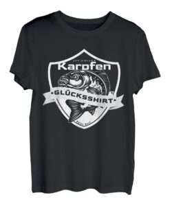 Spiegelkarpfen Glücksshirt Anglerzubehör zum Karpfen Angeln T-Shirt