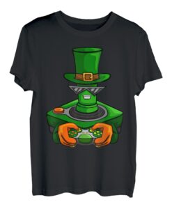 Spielkonsole Controller st Patrick's Day Hemd Jungen Mädchen T-Shirt