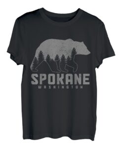 Spokane Washington Bear Grizzly Pride im Freien, Vintage-Stil T-Shirt