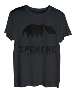 Spokane Washington Bear Grizzly Pride im Freien, Vintage-Stil T-Shirt