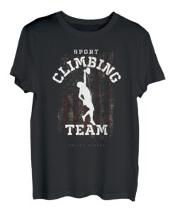 Sportklettern Vereinigte Staaten Kletterer Bolted Climbing T-Shirt