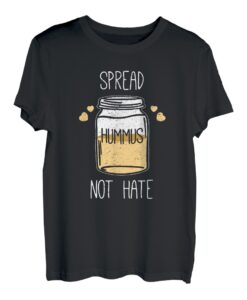 Spread Hummus Not Hate Lustiges Veganer T-Shirt Vegan Veggie T-Shirt