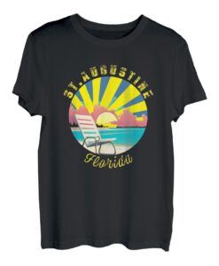 St. Augustine Retro Sonnenuntergang & Strandurlaub T-Shirt
