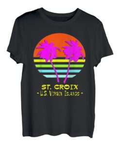 St. Croix, USVI Tropische Karibikinsel Urlaub T-Shirt T-Shirt