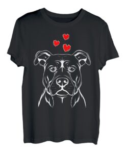 Staffordshire Bullterrier Liebe Hunde Frauchen Geschenkidee T-Shirt