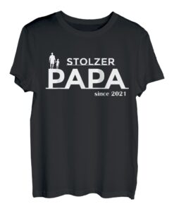 Stolzer Papa eines Sohnes Since 2021 Vatertag T-Shirt