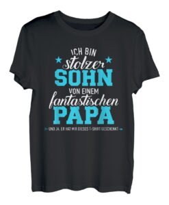Stolzer Sohn fantastischen Papa Vater lustiges Geschenk T-Shirt