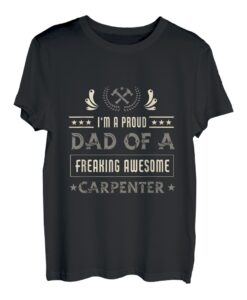 Stolzer Vater eines großartigen Zimmermanns Wood Carpenter T-Shirt
