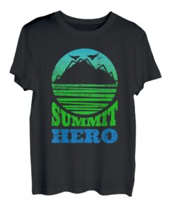 Summit Hero Bergsteiger klettern Wanderer Bergfan T-Shirt