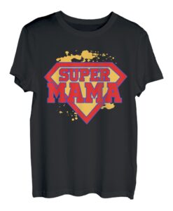 Super Mama Damen Superheldin Muttertag Mutter Super Mom T-Shirt
