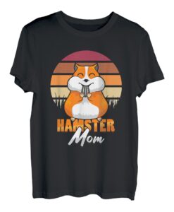 Süße Nagerfreundin Frauen Hamster Mama Hamster frisst Samen T-Shirt