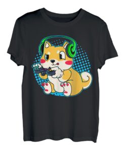 Süßes Gaming Shiba Inu Hund Videogame Computer PC Spiel T-Shirt