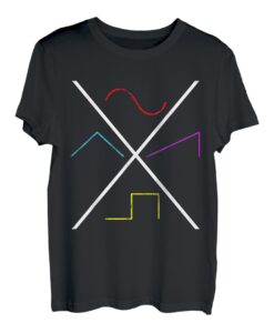 Synthesizer Techno Waveform | X Form | Synth Geek Nerd T-Shirt