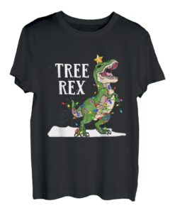 T-Rex Dinosaurier Weihnachten Deko Kinder Junge Tree Rex T-Shirt