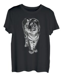 T-Shirt mit Tiger-Motiv, Used-Look T-Shirt