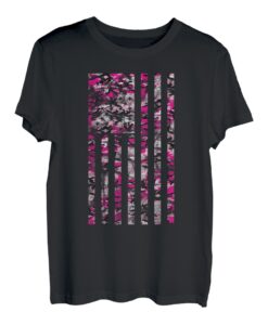 T-Shirt, Vintage-Flagge, Rosa T-Shirt