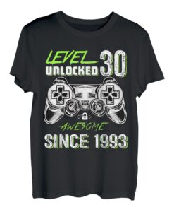 T-Shirt zum 30. Geburtstag, Damen, Männer, geboren in 1993, T-Shirt 30 Jahre alt T-Shirt