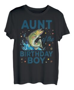 Tante des Geburtstags Jungen Angeln Geburtstag Barsch Fisch B-Day T-Shirt