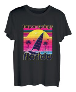 Tarpon Springs Retro 80er Jahre Style Souvenir Strand T-Shirt