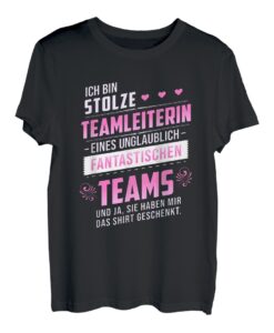 Team Leader Lustiges Team Gift Production Company Heart T-Shirt