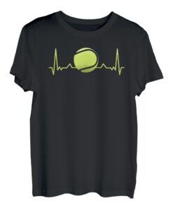 Tennis Heartbeat für Spieler und Trainer Aufschlag T-Shirt
