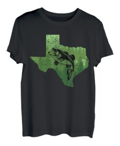 Texas Barsch Angeln Geschenk TX Angler Geschenke Cool Texan Fish T-Shirt