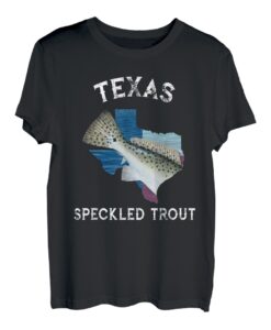Texas gesprenkelte Forellen-T-Shirt, einsamer Stern, Flagge des Bundesstaates T-Shirt