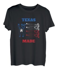 Texas Made Texas Flagge Angelstöcke T-Shirt