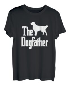 The Dogfather T-Shirt Golden Retriever Silhouette, Hund