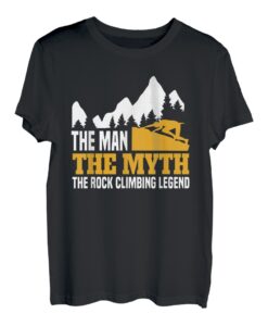 The man rock climbing legend - Bouldern Boulderer Kletterer T-Shirt