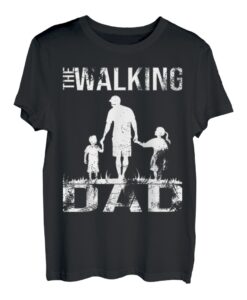 The Walking Dad 2 Kinder Lustiges Herren Vater Papa Geschenk T-Shirt