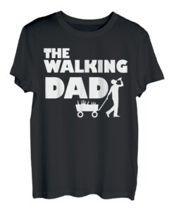 The Walking Dad I Vatertag Bollerwagen Saufen Bier Ironie T-Shirt