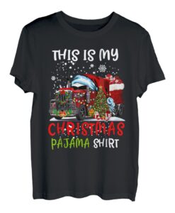 This Is My Christmas Pyjama Shirt Truck Driver Weihnachten T-Shirt
