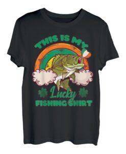 This Is My Lucky Fishing Shirt Lustiges Angeln St. Patricks Day T-Shirt