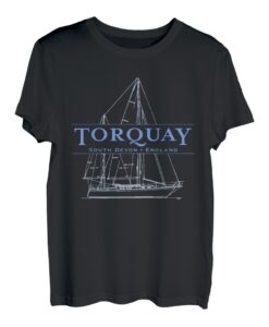 Torquay South Devon, England Segeldesign T-Shirt